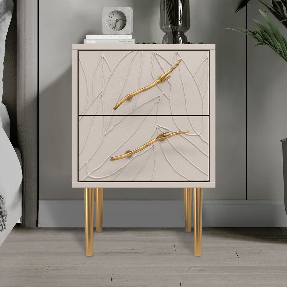 Тумба Арт Колор leaves Стайл Голд Серый агат