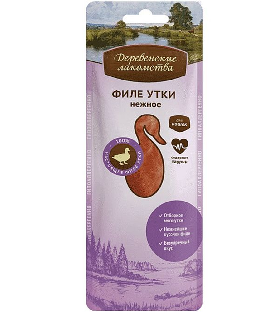 "Деревенские лакомства" для кошек «Филе утки нежное»