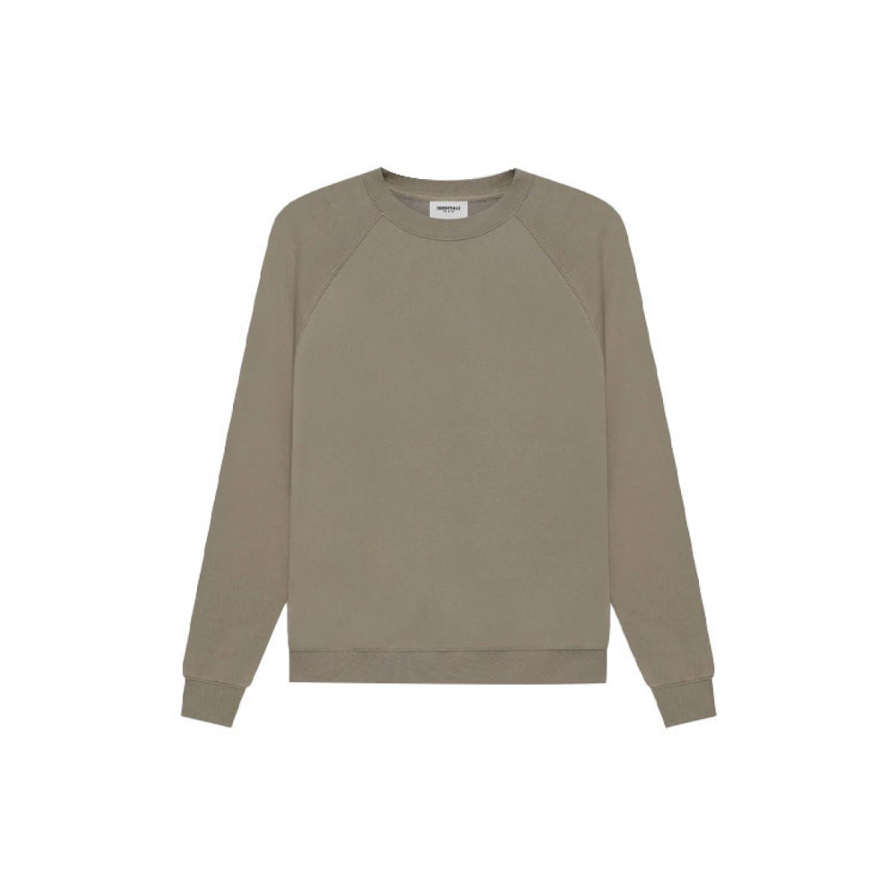 Толстовка Fear of God Essentials SS21 Pull-Over Crewneck Taupe Logo, FOG-SS21-591