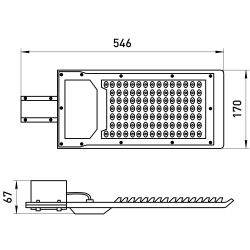 Уличный светильник ЭРА SPP-503-0-50K-150 150Вт 5000K 15000Лм IP65 КСС Ш-с DOB-SMD 60/48мм | Уличные консольные светильники