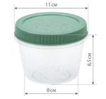 Емкость для продуктов с завинчивающейся крышкой РОЛЛ 0,55л микс (разноцветный) М1473