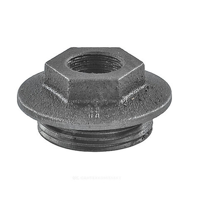 Заглушка (пробка) проходная 1 1/4"x3/4" левая резьба для чугунных радиаторов CRMTCLB