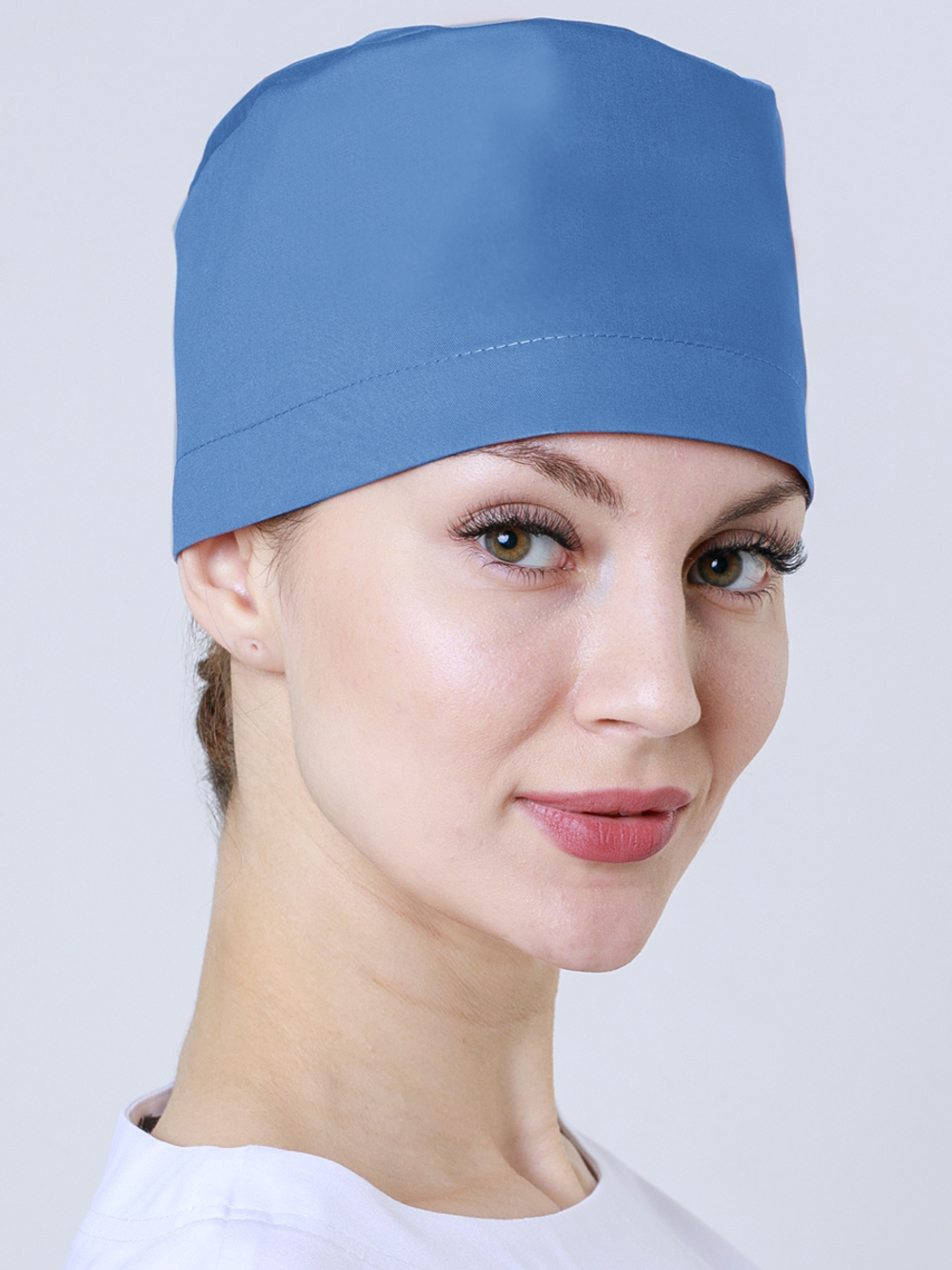 Колпаки медицинские MediS.moda серо-голубой