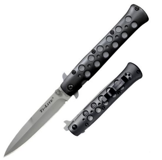 Складной нож Cold Steel "TI-LITE 4 CTS® XHP c клинком из стали CTS-XHP, рукоять Алюминиевый сплав 7075 T-6 Aluminium