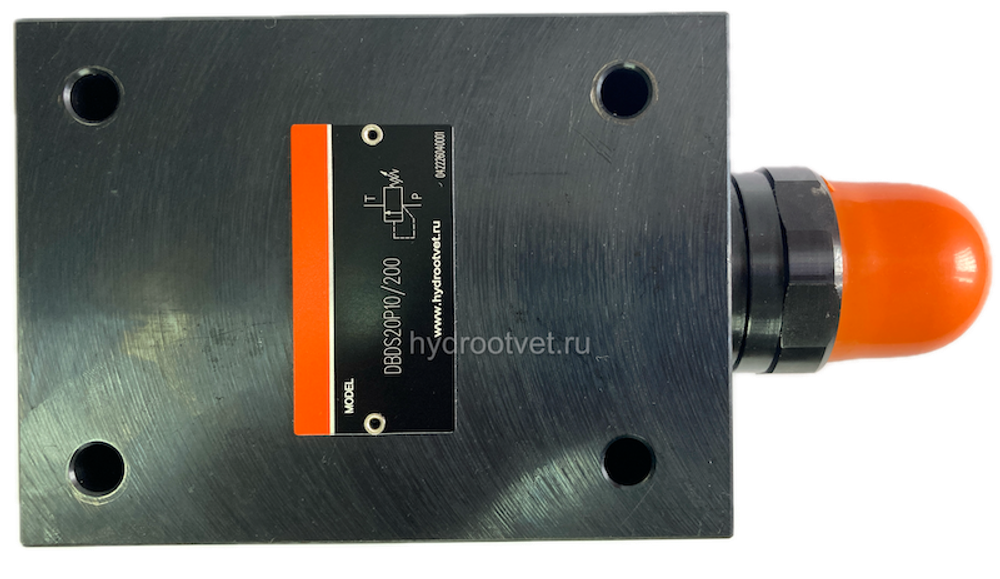 DBDS20P1X/50 - Предохранительный клапан прямого управления Ду20, давление регулировки до 50 бар, тип монтажа - на плиту, элемент регулировки S = винт