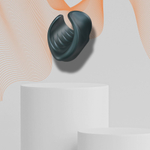 Серый сквозной мастурбатор с вибрацией Manwan Starter (Цвет: серый)