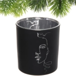 Подсвечник «Нежный силуэт» 7*7,8 см, Черный