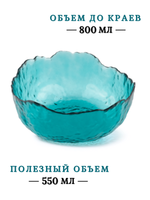 Миска стекло 800 мл, зеленая. CGPro CG01086