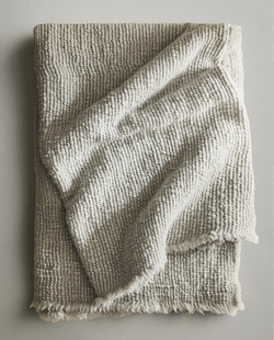 Zara Home плед из шерсти, синий, 140x190 см