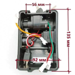 Крышка аккумулятора электровелосипеда с разъемами и замком