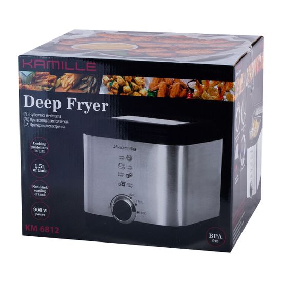Фритюрница электрическая 1,5 л Kamille KM-6812