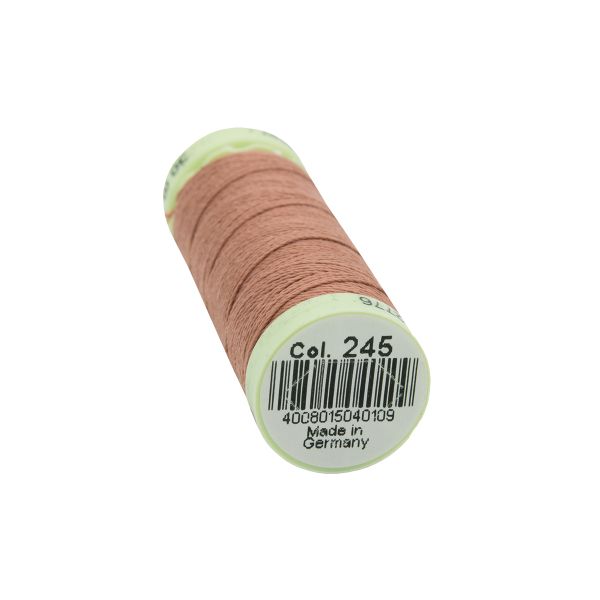 Нитки отделочные Gutermann Top Stitch 30 (30 метров), 5 кат. | 245 золотисто бежево-розовый