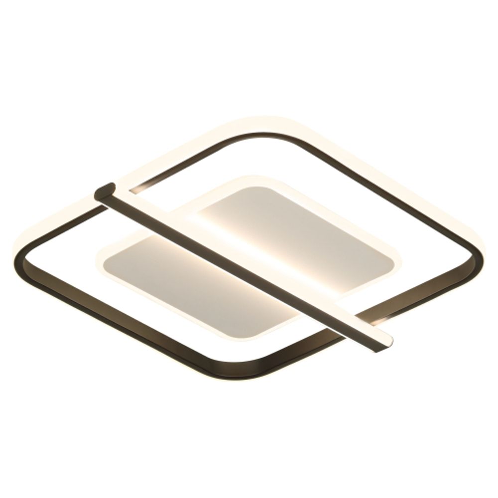 Светильник потолочный светодиодный ЭРА Модерн Franco CLL-1-107W 3K-6K RC BK с ДУ черный