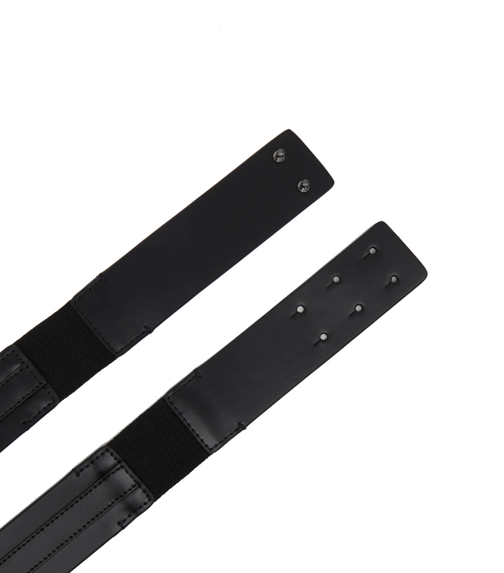 Кожаный ремень RE-LOCK 4CM Calvin Klein - черный(K60K610500)