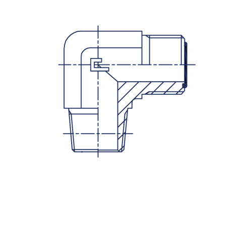 Штуцер FC90 D12 ORFS 13/16 - NPTF 3/8