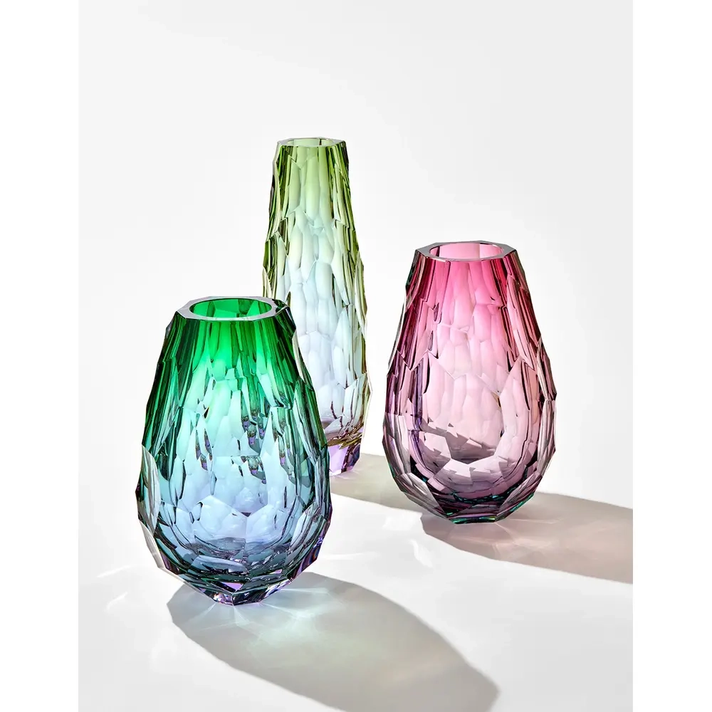 Ваза Moser Stones Alexandrite & Green, 31 см