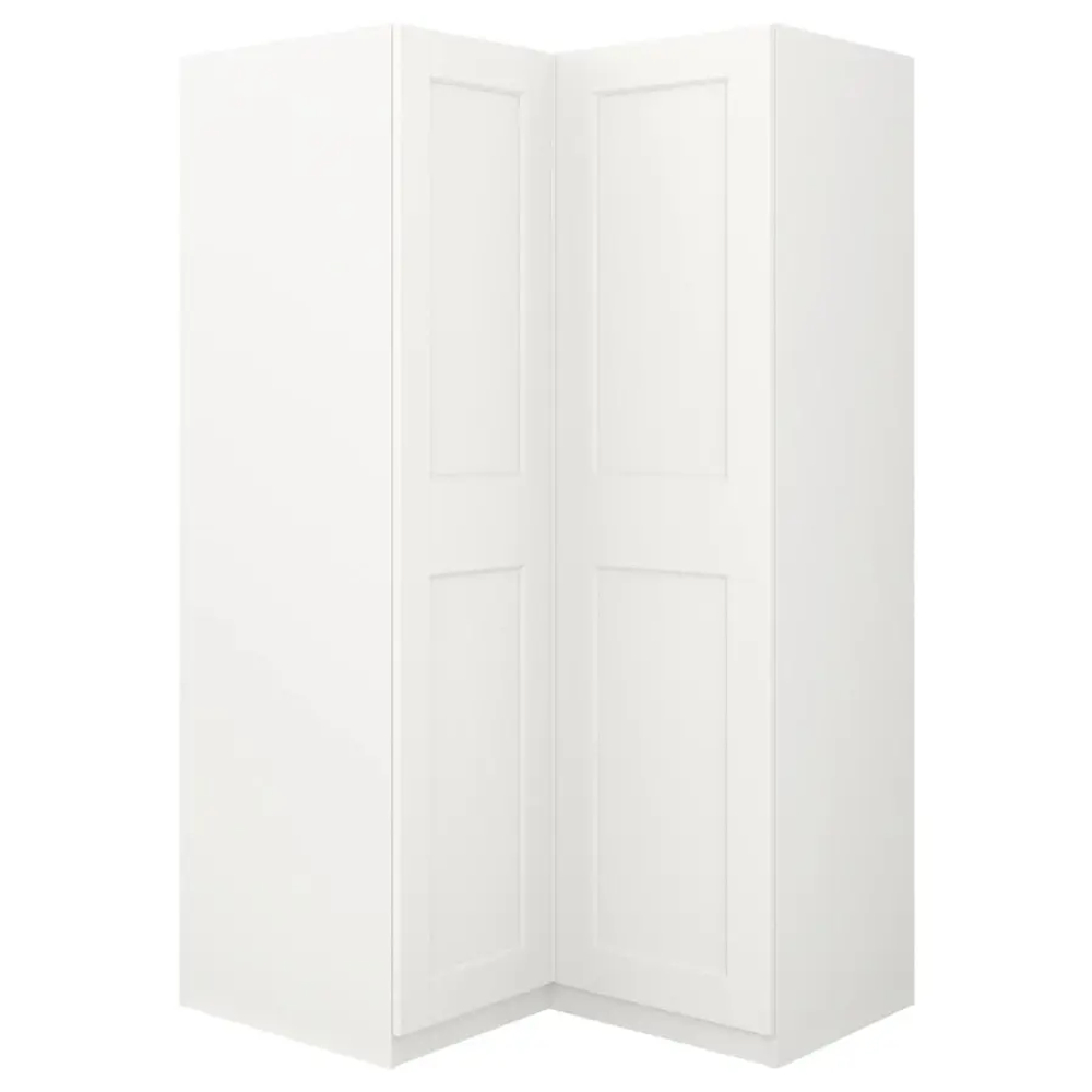 Угловой шкаф - IKEA PAX/GRIMO, белый, 111-111x201 см, ПАКС/ГРИМО ИКЕА
