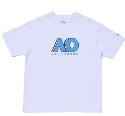 Теннисная футболка Australian Open Logo Tennis - white