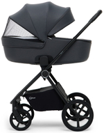 Детская коляска Rant Teo Soft 3 в 1 с автокреслом Miro Black Graphite