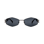 Очки Elfspirit Sunglasses 1227 c.003 многогранник черные серебряные