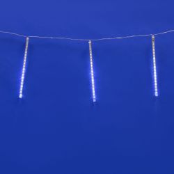 ULD-E2405-240-DTK WHITE IP44 METEOR Занавес светодиодный фигурный Падающие звезды. соединяемый. 2х0.5м. 8 подвесов. Белый свет. Провод прозрачный. TM Uniel.