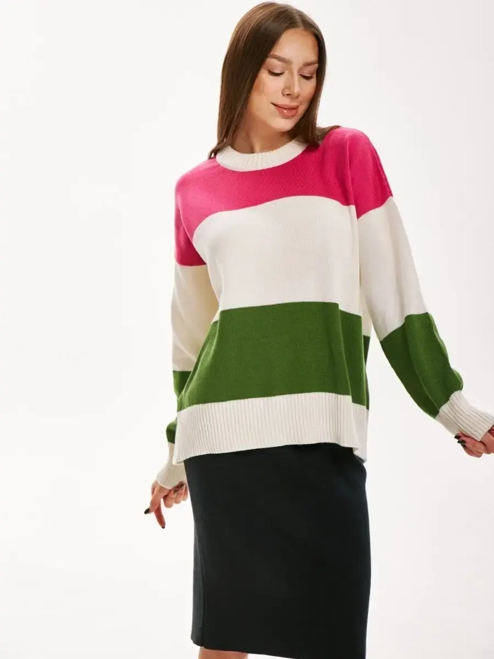 Джемпер в полоску