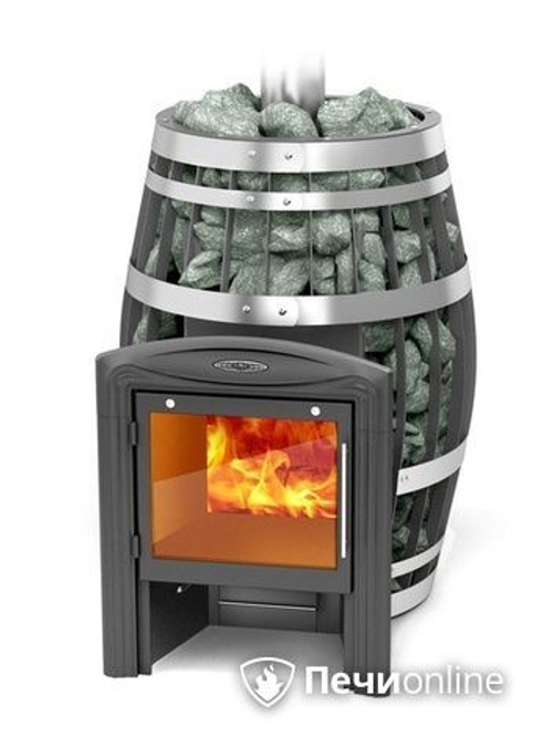 Печь для бани TMF Саяны XXL 2015 Inox Витра с закрытой каменкой и теплообменником