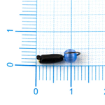 Мормышка Владимирская 324 "Гвоздик с зеркальцем, с шариком кошачий глаз", 2.5мм, 0.65гр (15шт/уп)