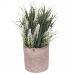 Цветок искусственный «Прованс» 9*9*17см в горшке цвет белый 6/4