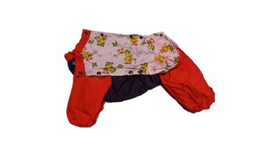 Комбинезон,  утепленный байкой 24 девочка (обхват груди 45 - 52) темно фиолетовый - красный