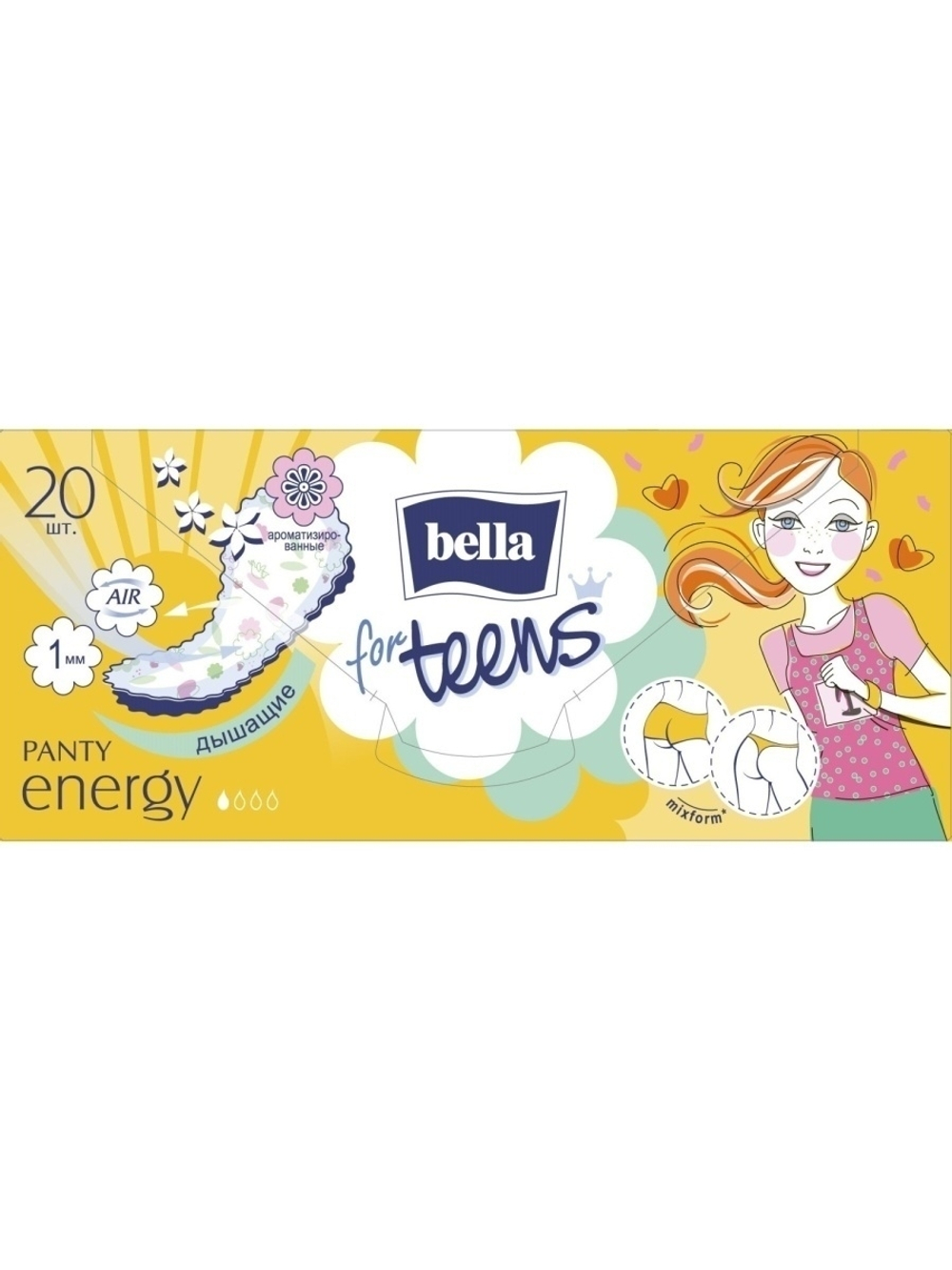ЕЖЕДНЕВНЫЕ УЛЬТРАТОНКИЕ ПРОКЛАДКИ BL PNT TEENS ENERAV 20ШТ 1636