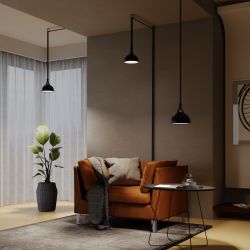 Трековый светодиодный светильник Maytoni Parity Bowl TR126B-20W4K-B