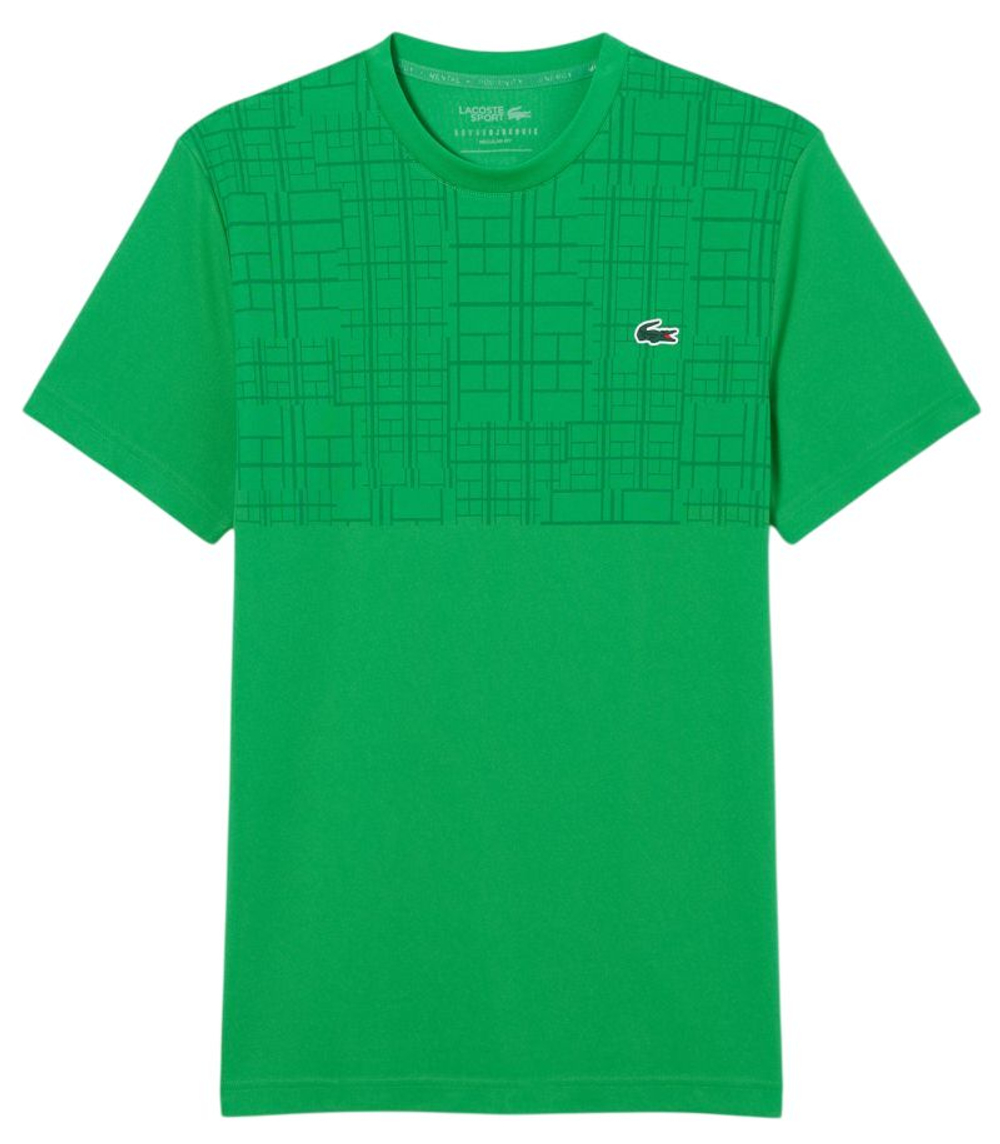 Теннисная футболка Lacoste Tennis x Novak Djokovic - pine green