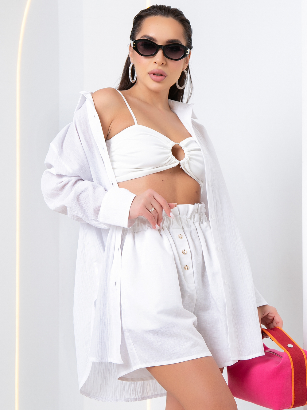 Рубашка пляжная oversize