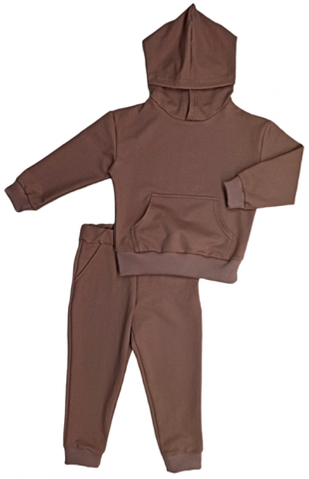 Спортивный костюм 0315/15 коричневый, 2х нитка