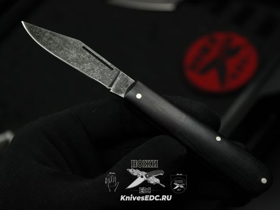 Boker BK111944 Barlow Integral Canvas Micarta Black - складной, рук-ть микарта, клинок O1