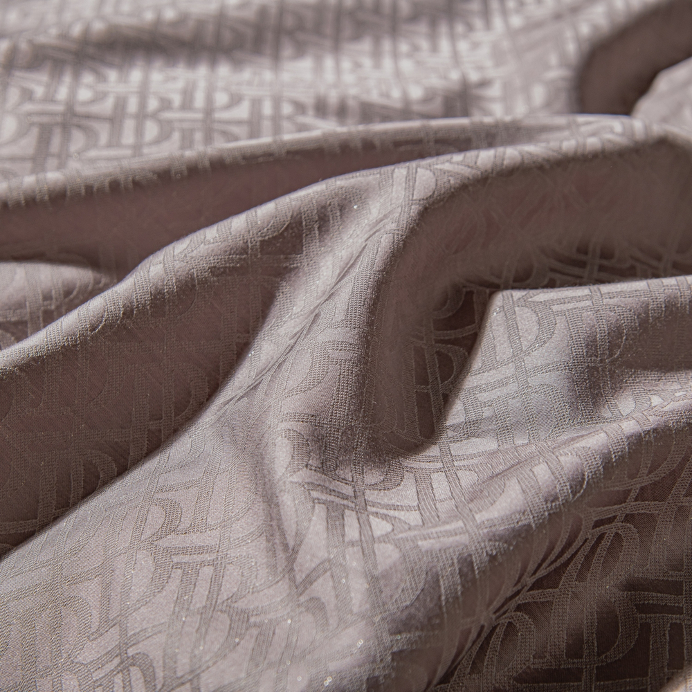 КПБ на резинке Сатин-Жаккард Тессоро MTR008, Евро, 4 наволочки, простынь 180*200*30