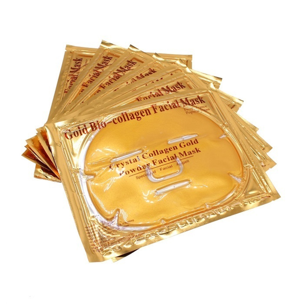 Маска Золотая коллагеновая на все лицо Gold Bio Collagen Crystal Facial Mask, 60 гр