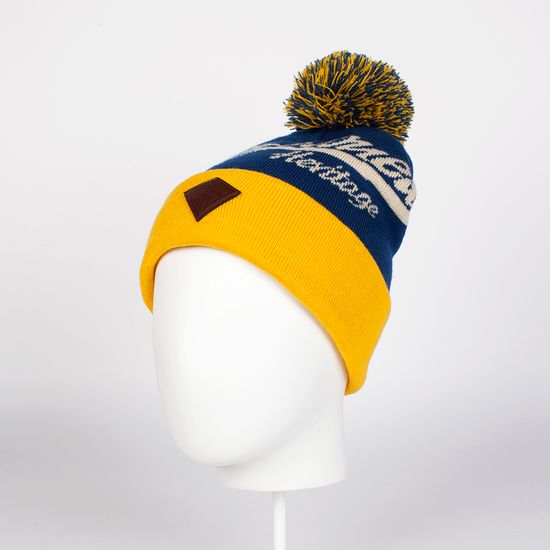 Шапка  ЗАПОРОЖЕЦ  Logo Beanies BLUE/YELLOW