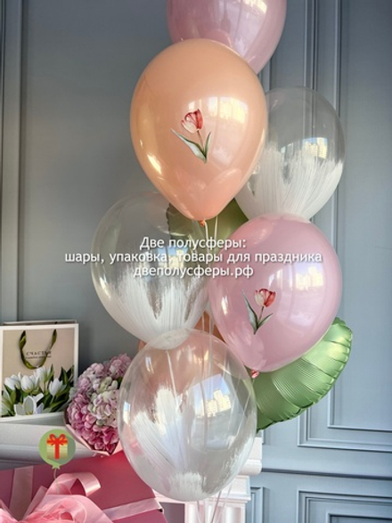 Фонтан из шаров Весенний