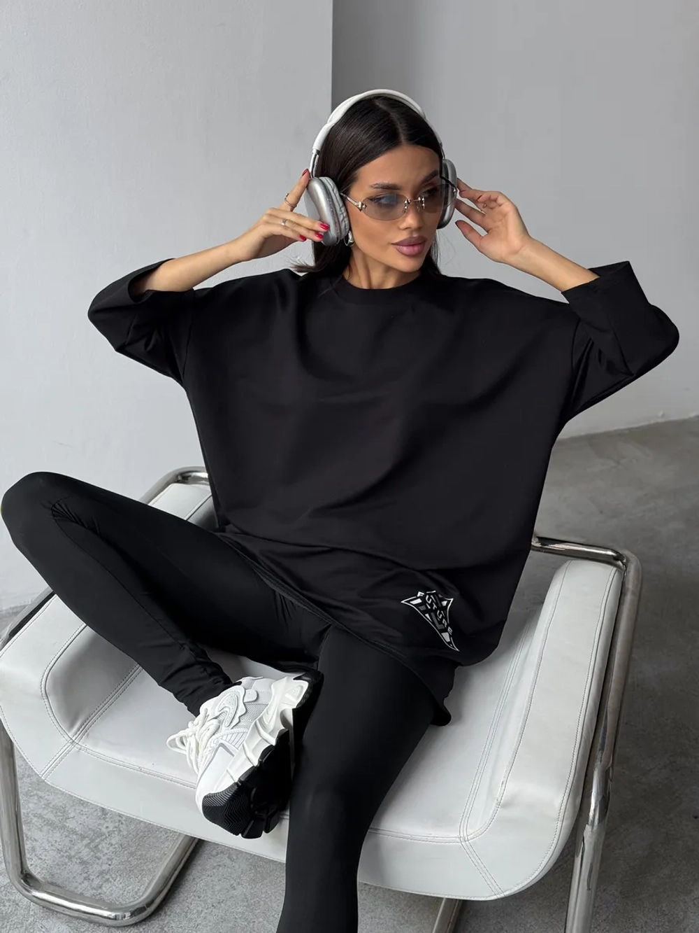 Кофта оверсайз больших размеров теплая туника