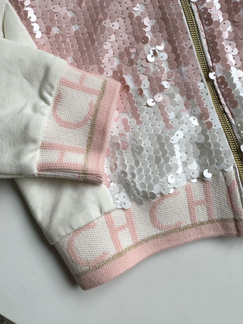 Новая хлопковая куртка бомбер с пайетками Choupette, 86