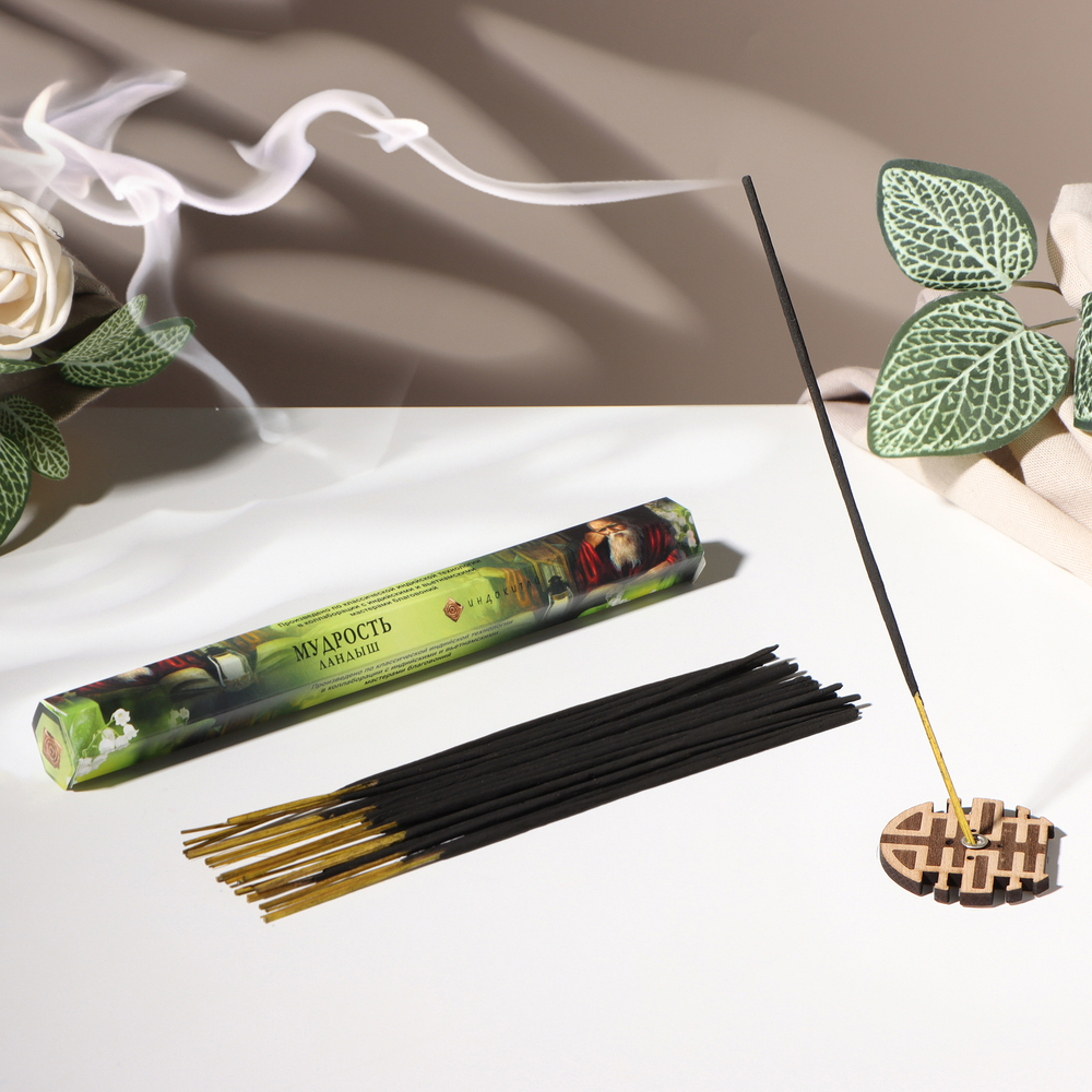 Благовония "Мудрость", 20 палочек в упаковке, шестигранникинд