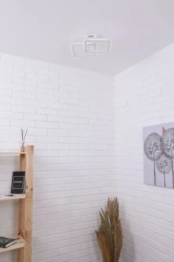 Люстра потолочная светодиодная Corpo 4030 , LED, цвет белый. Люстра с пультом управления, мощность 52 Вт. Светильник потолочный. Площадь освещения до 15 м2