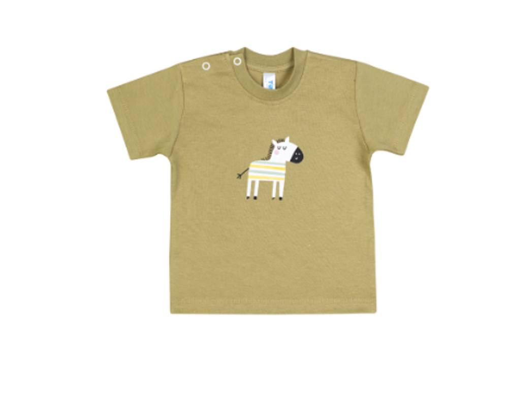 Футболка д/новорожд. р.74-80 M1105K-0/1 бежевый (Такро), 1 шт.