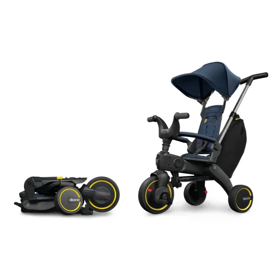 Складной трехколесный велосипед Doona Liki Trike S3, Deep Blue