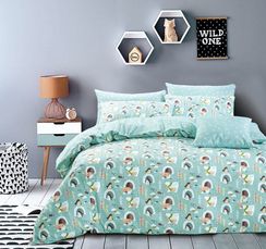 Детское постельное белье Asabella  печатный сатин 1356
