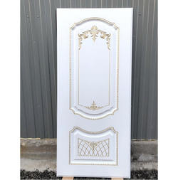 Входная металлическая дверь  RеX (РЕКС) Премиум ФЛ-185 Венге / ФЛ-316 Белый золото патина 16 мм