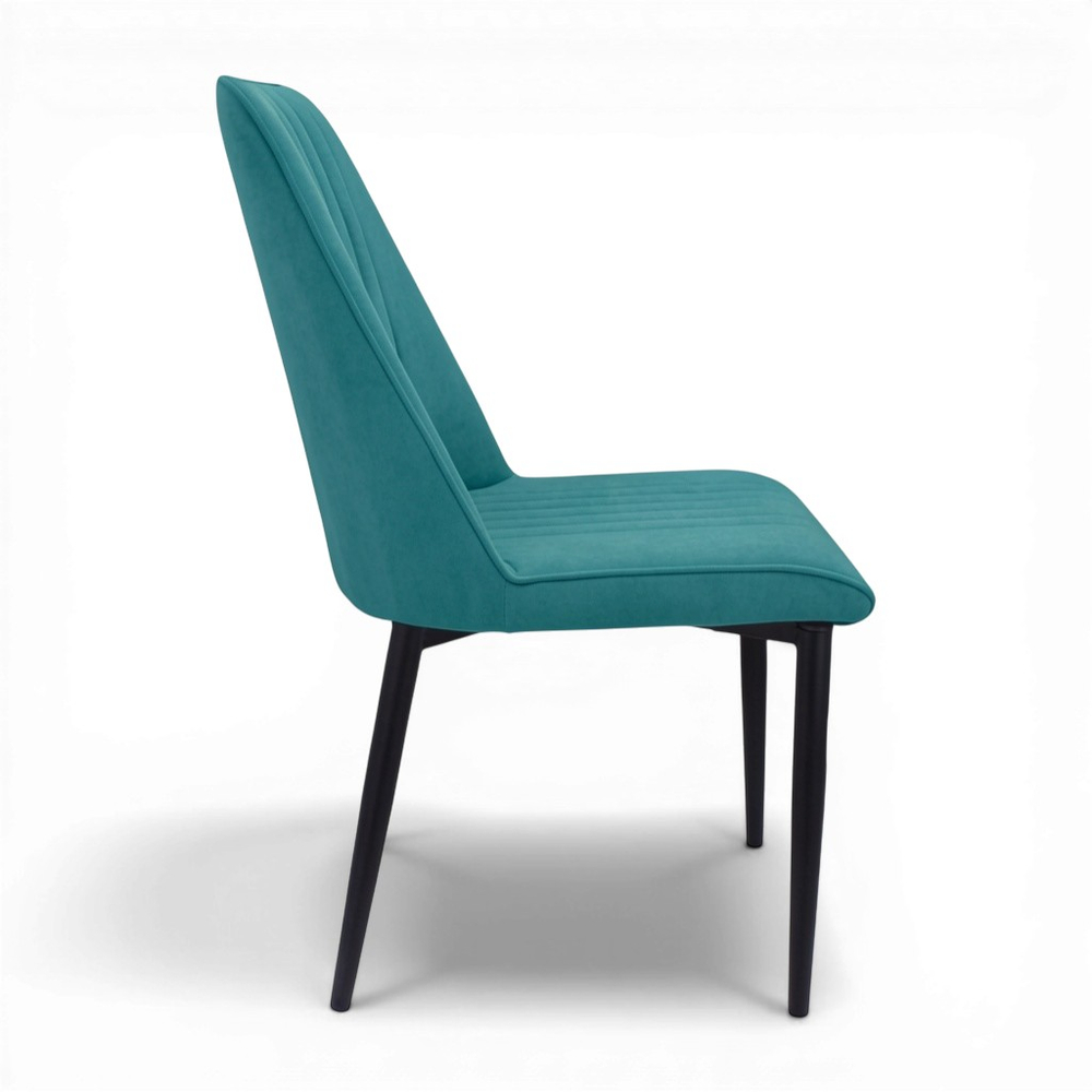 Стул "Софти" (арт. 325), велюр Бренди В15 мятный, ножки черные