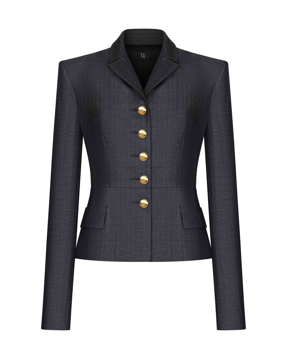 Жакет отрезной по талии из костюмной ткани